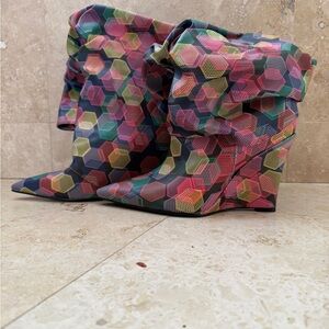 Balenciaga multi color boots